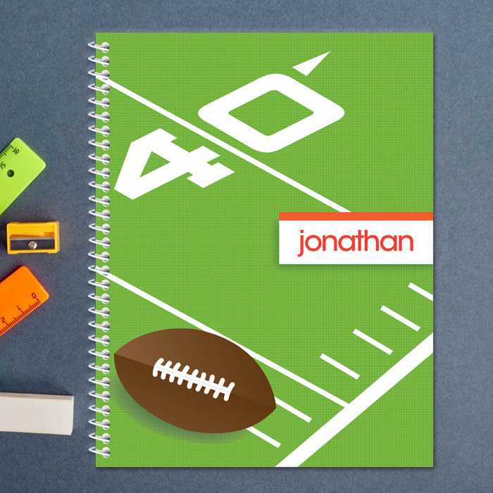 Football Fan Kids Notebook