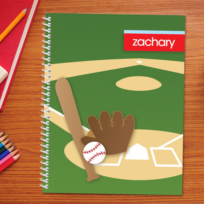 Baseball Fan Kids Notebook