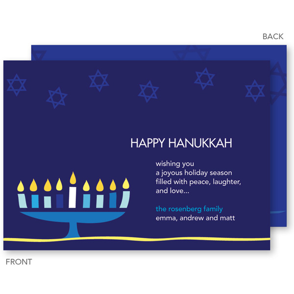 Hanukkah Menorah Card
