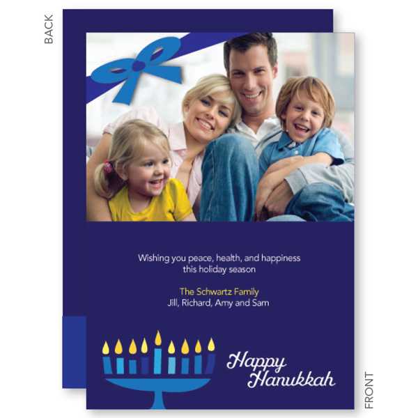 Family Menorah Card