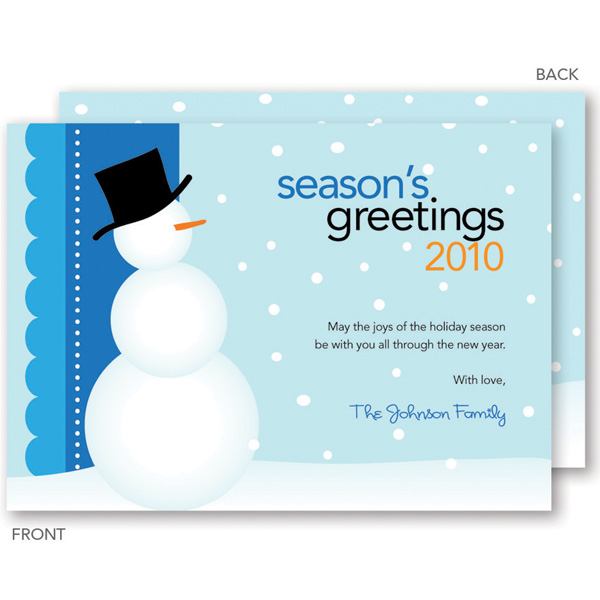 Mr. Snowman Christmas Cards