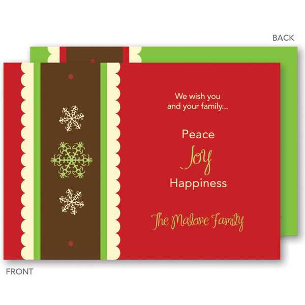 Three Snowflakes Christmas Cards