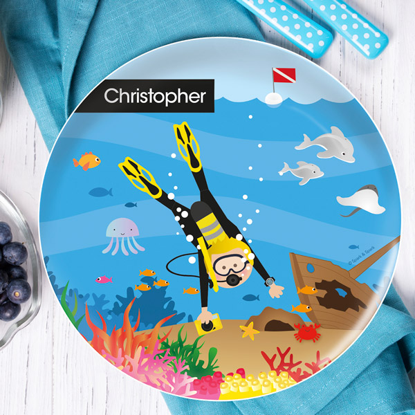 Under The Sea Boy Kids Plates