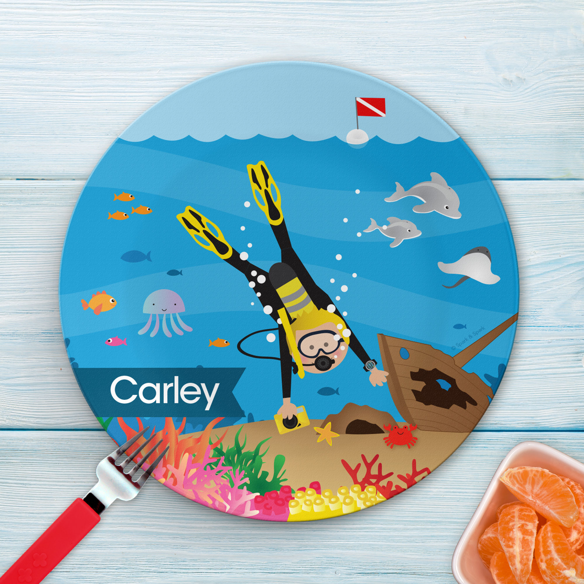 Under The Sea Boy Kids Plates
