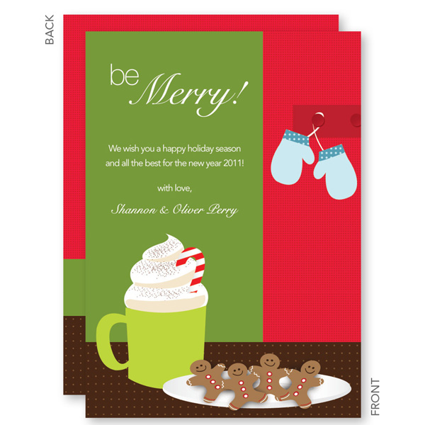 Cookies And Chocolate Christmas Cards