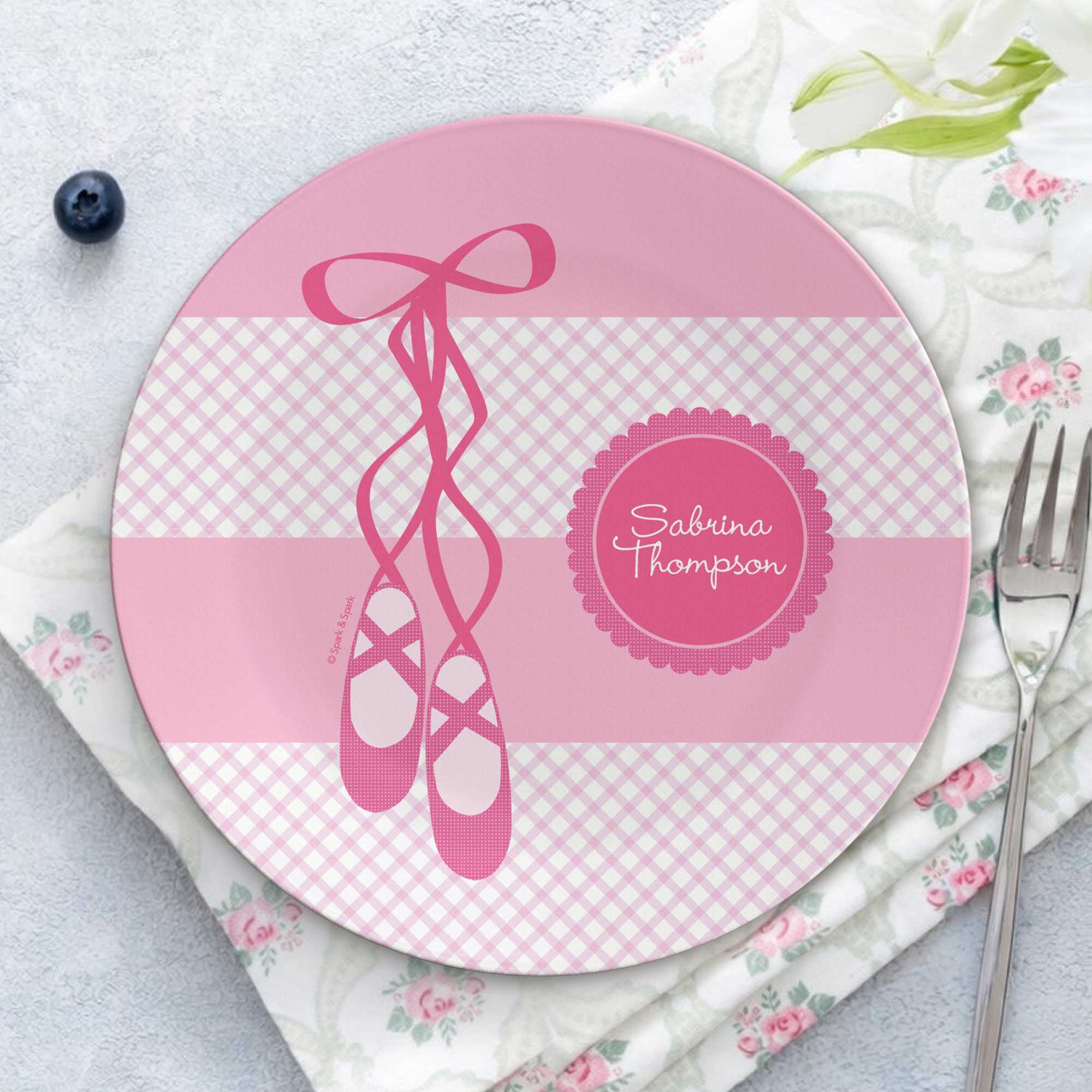 My Ballerina Shoes Custom Plate for Girls