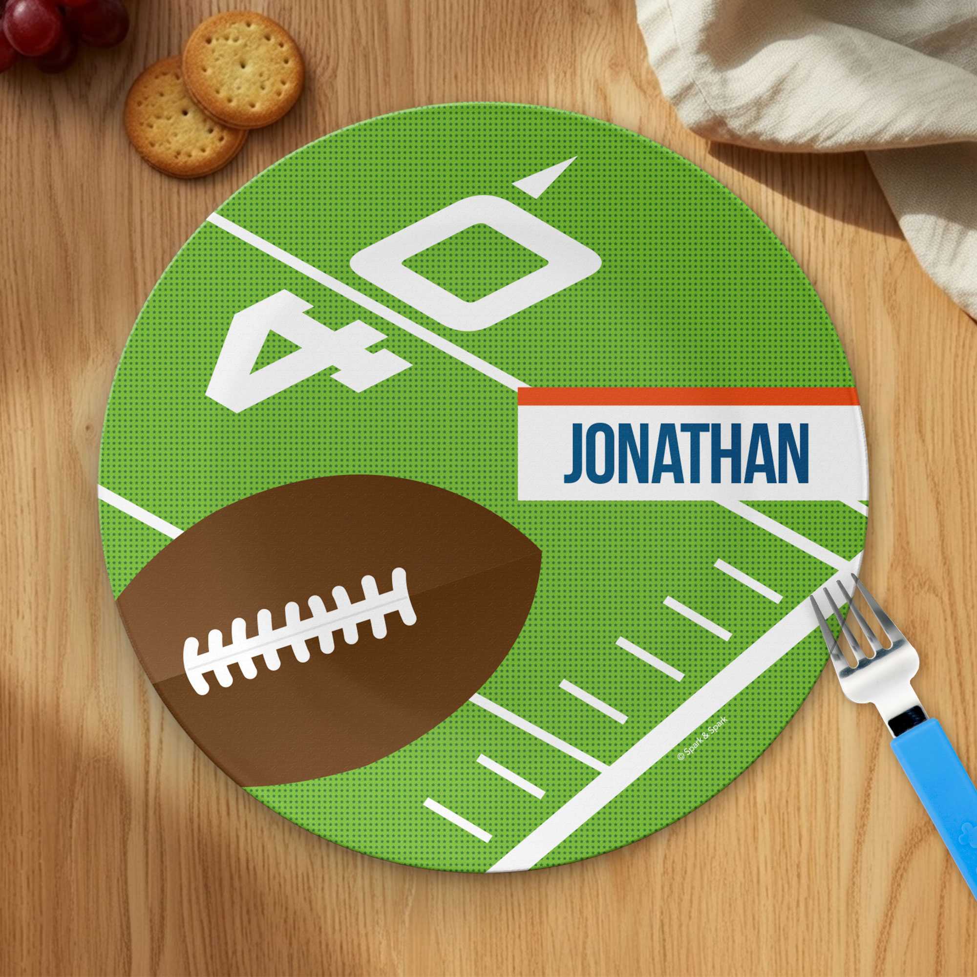 Football Fan Kids Plates