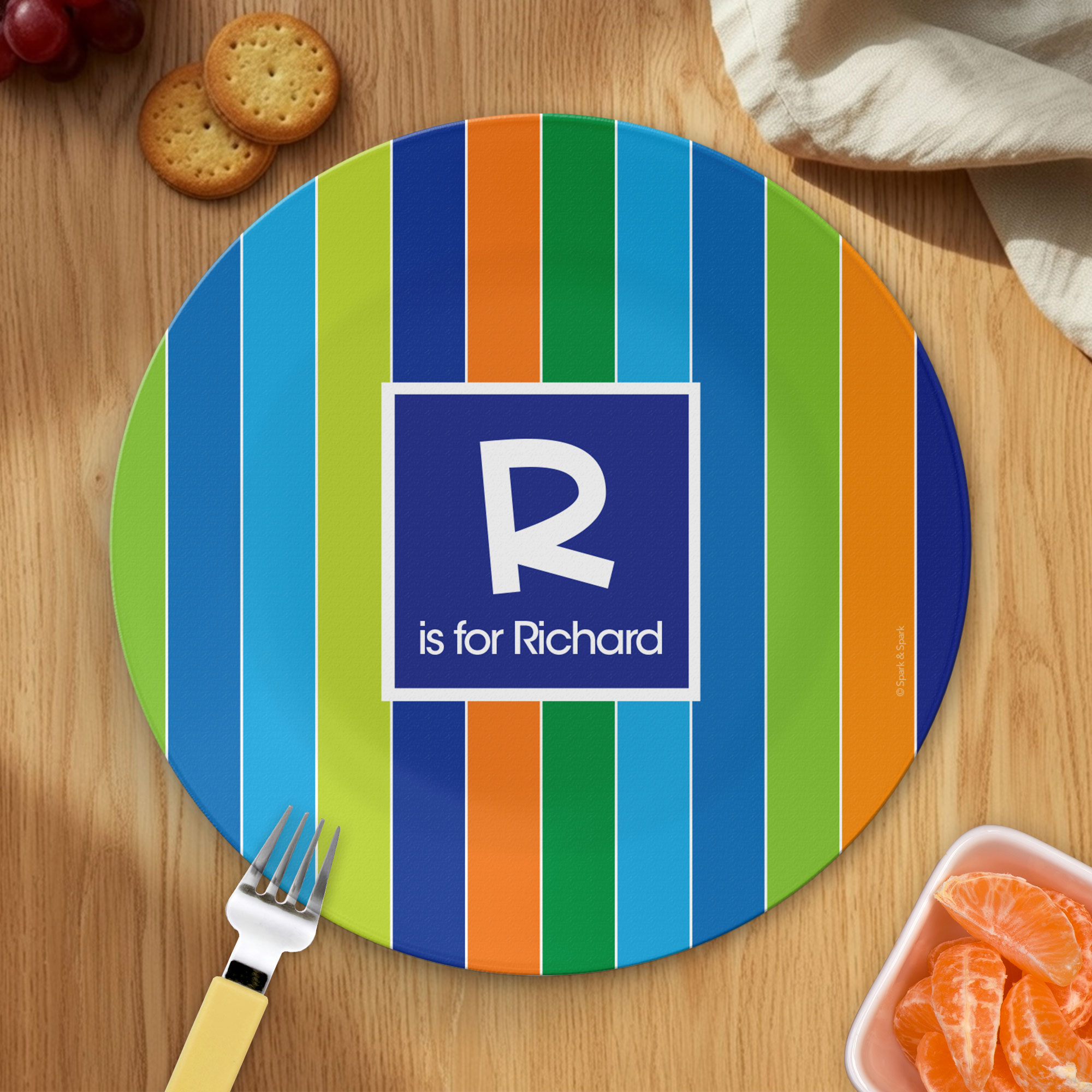 Bold Stripes Kids Plates