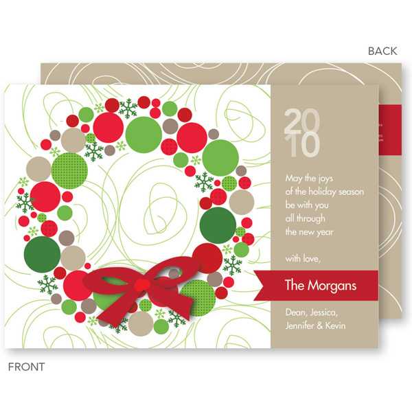 Whimsical Wreath Christmas Cards