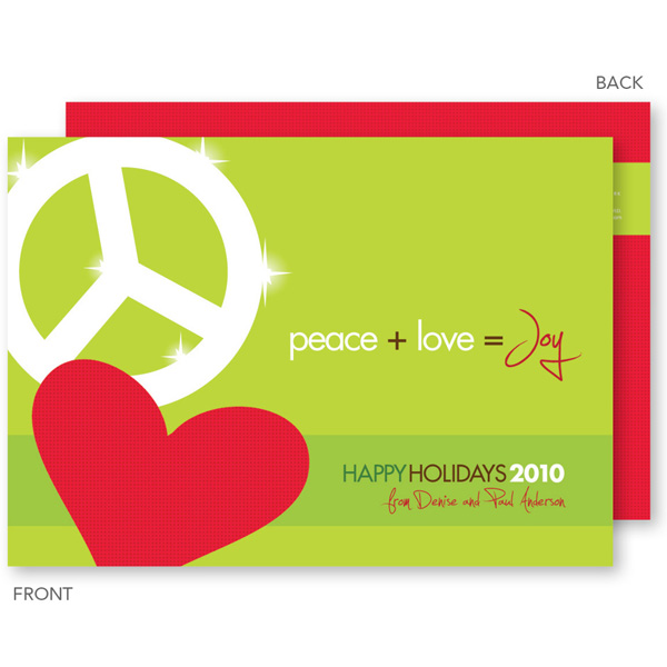 Peace, Love & Joy Christmas Cards