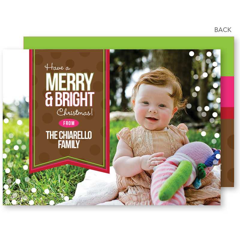 Merry and Bright Christmas Photo Cards