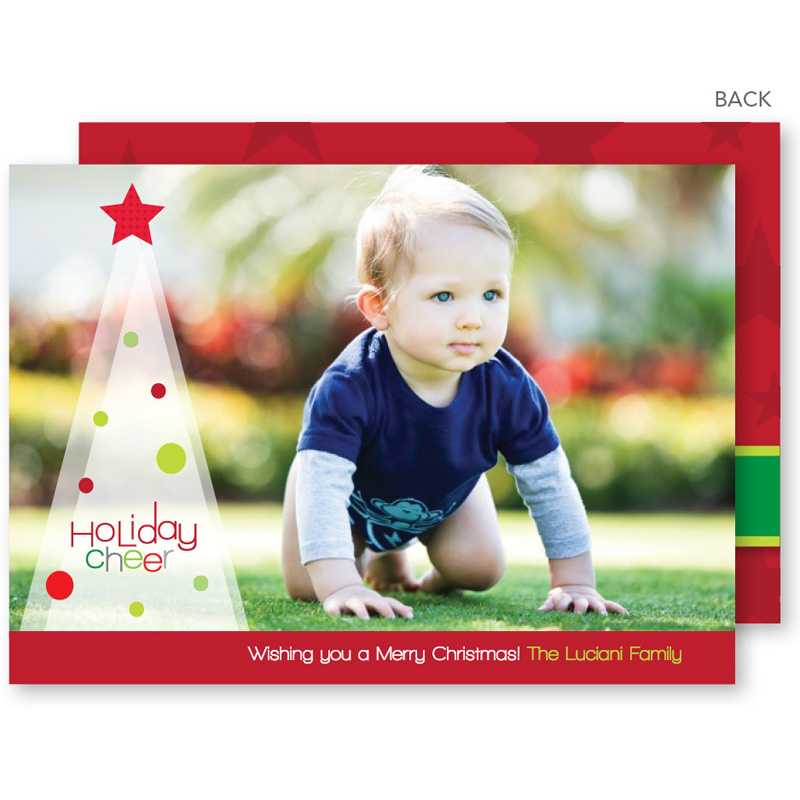 Holiday Cheer Christmas Photo Cards