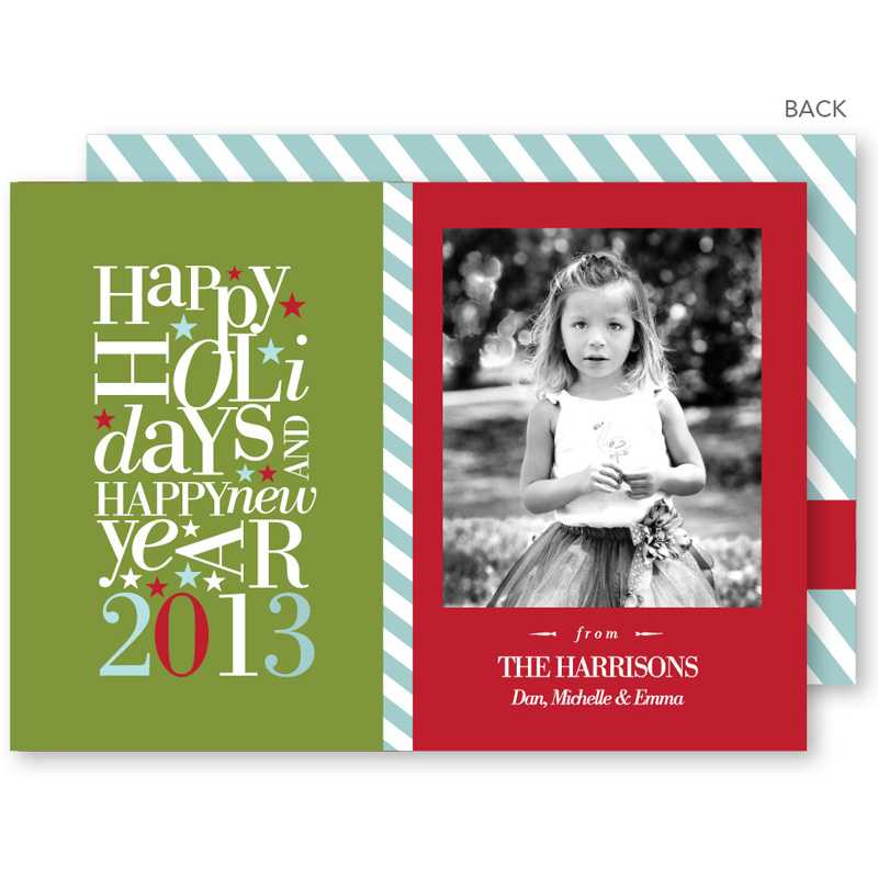 Playful Holiday Christmas Photo Cards