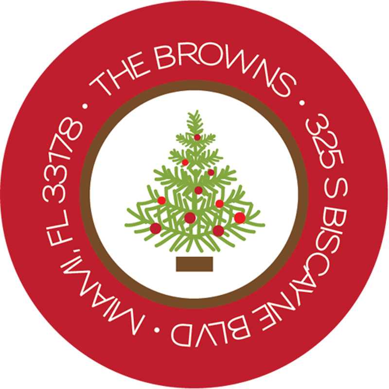 Holiday Frames Christmas Address Labels