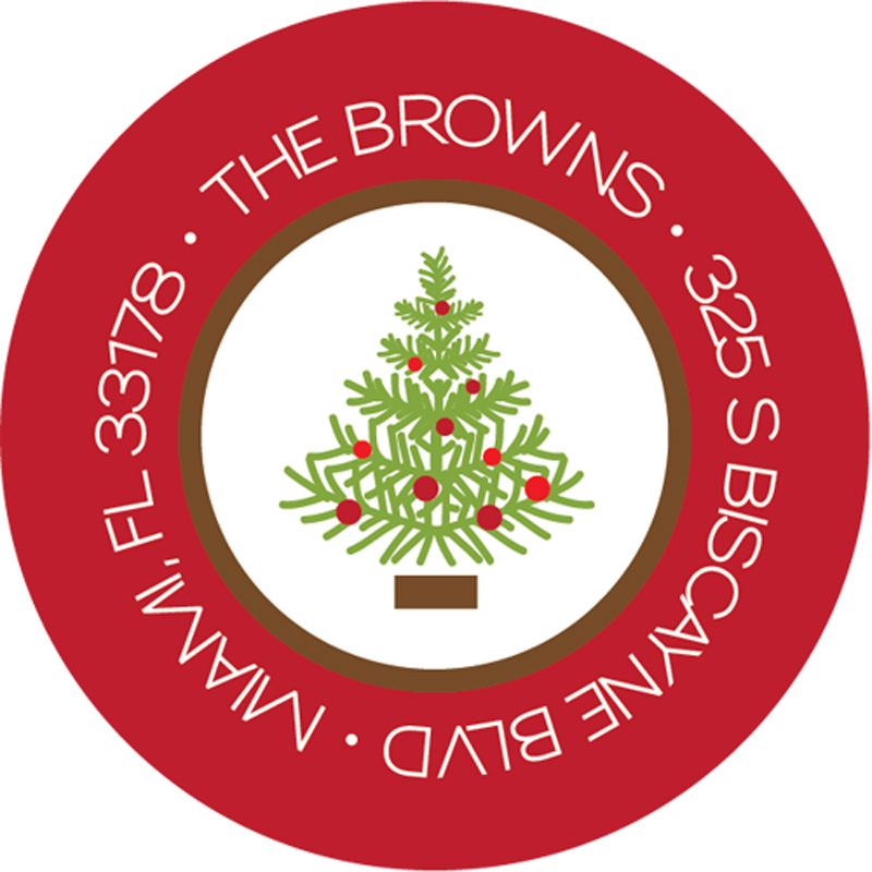 Holiday Frames Christmas Address Labels