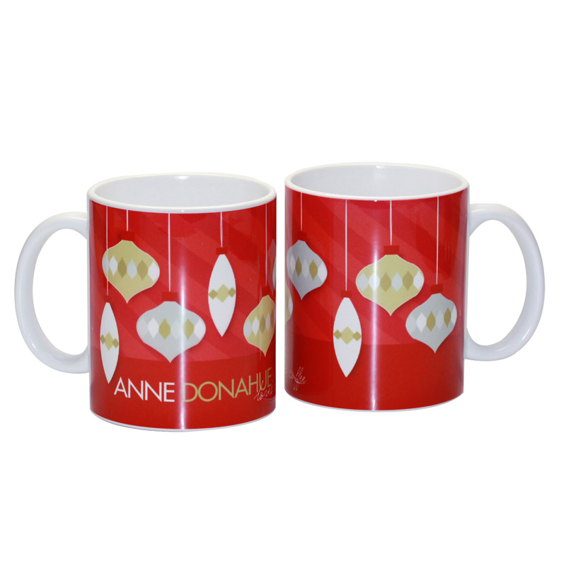 Modern Xmas Ornaments Ceramic Mug