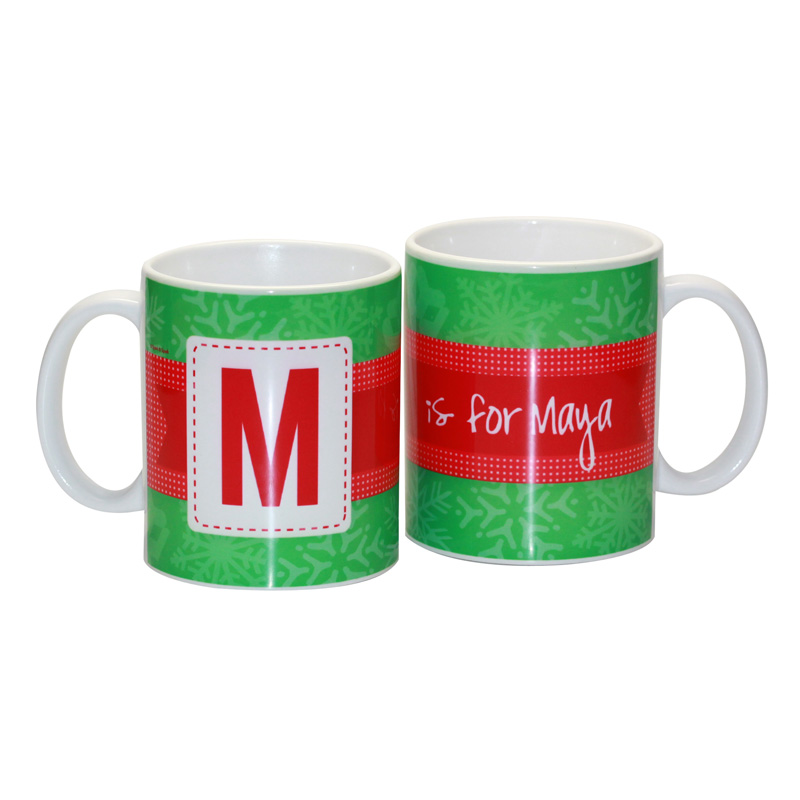 Bold Initial Ceramic Mug