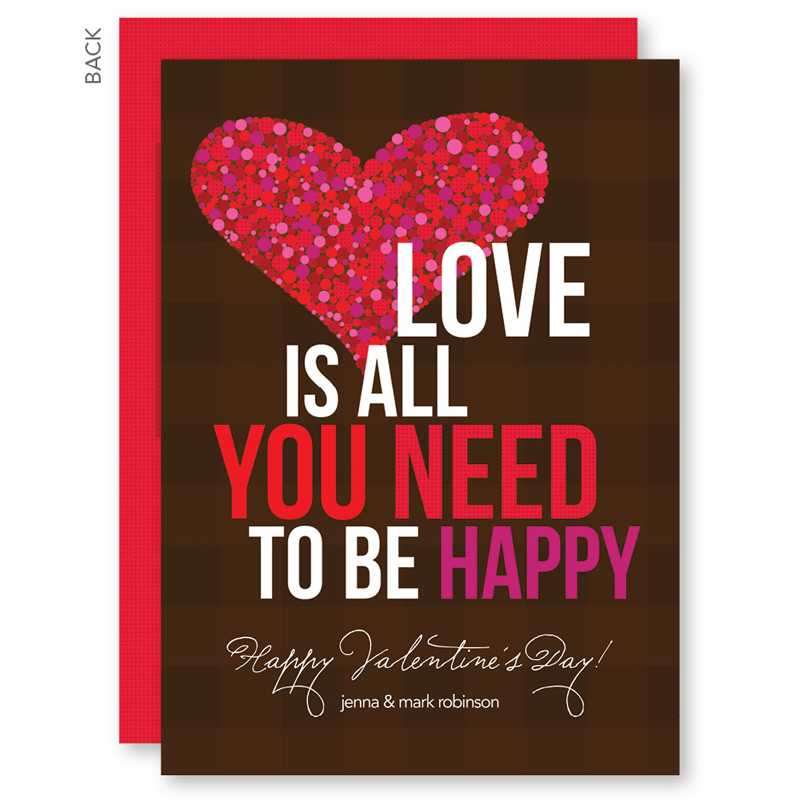 All You Need Is Love Valentines Day Cards