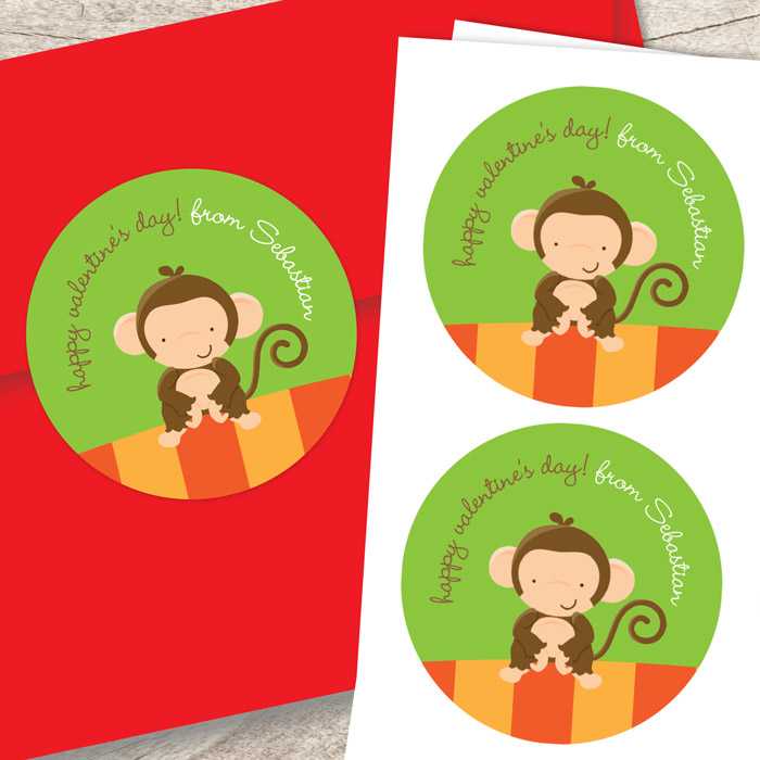 Bananas Over Valentines Custom Stickers