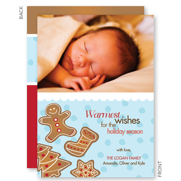 Yummy Xmas Cookies Christmas Photo Cards