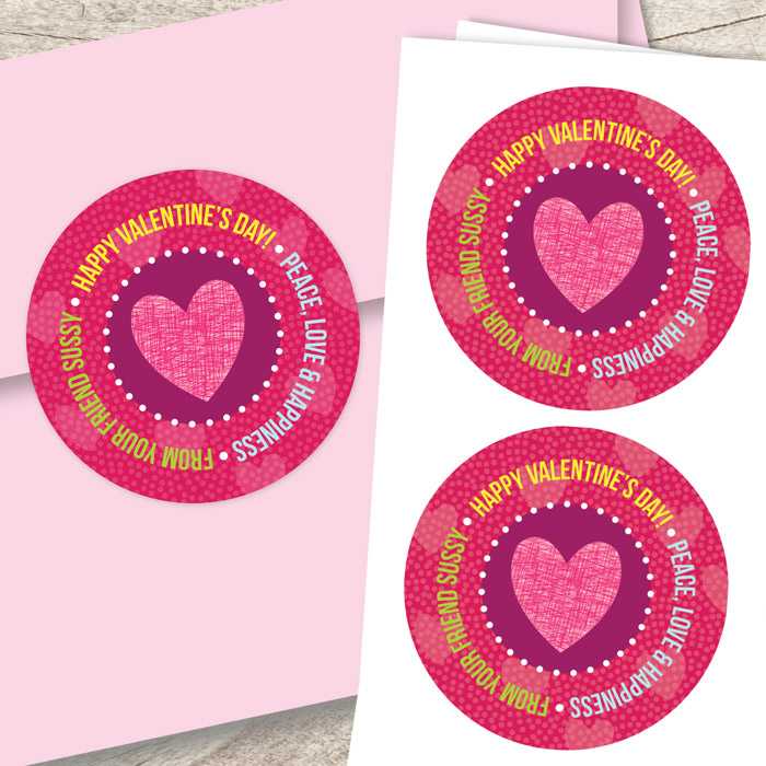 Peace, Love & Happiness Custom Stickers