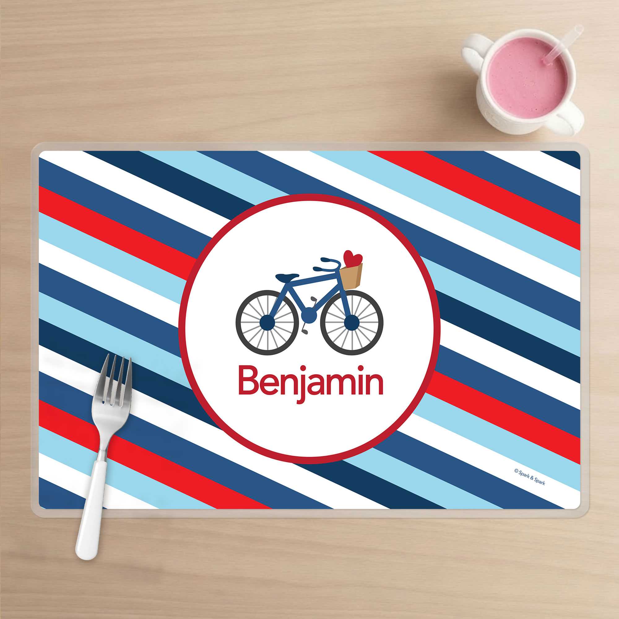 A Lovely Boy Ride Kids Placemat