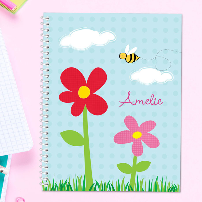 Spring Flowers Kids Notebook