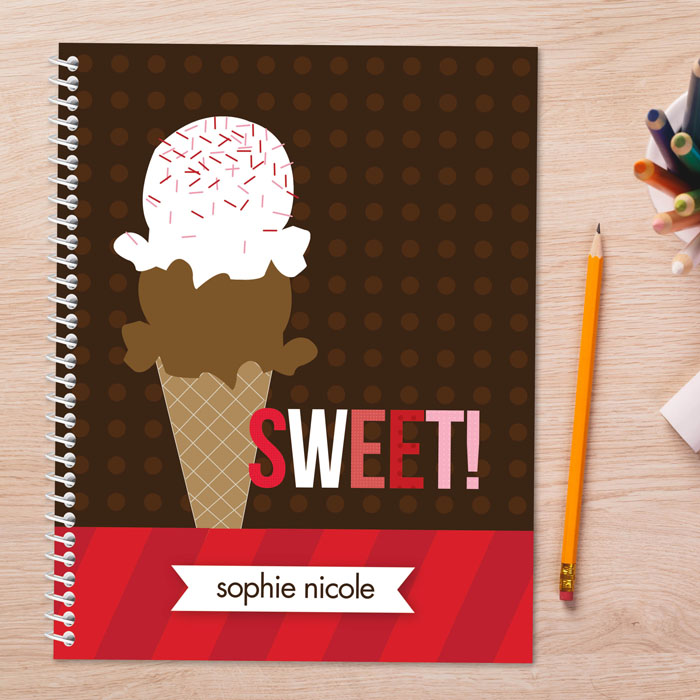 Sweet & Yummy Red Kids Notebook