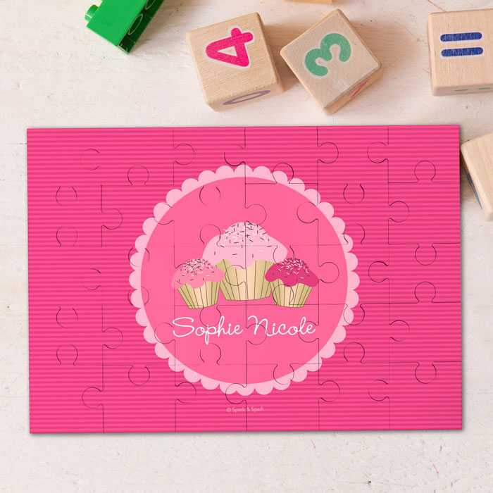 Sweet Cupcakes Personalized Puzzles