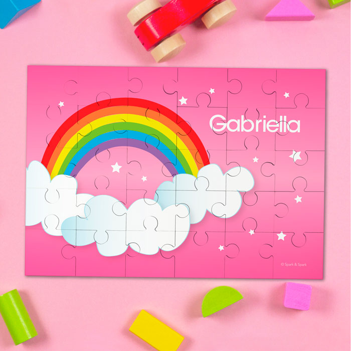 Dreamy Rainbow Personalized Puzzles