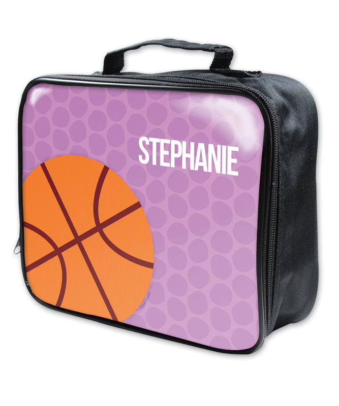 Basketball Fan Girl Circles Soft Lunch Bag