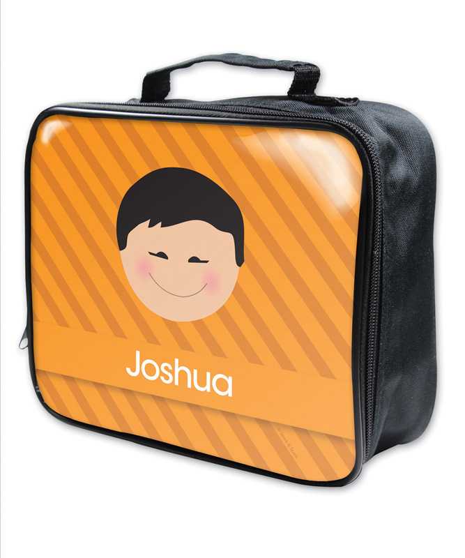 Just Like Me Boy Orange Soft Lunch Bag
