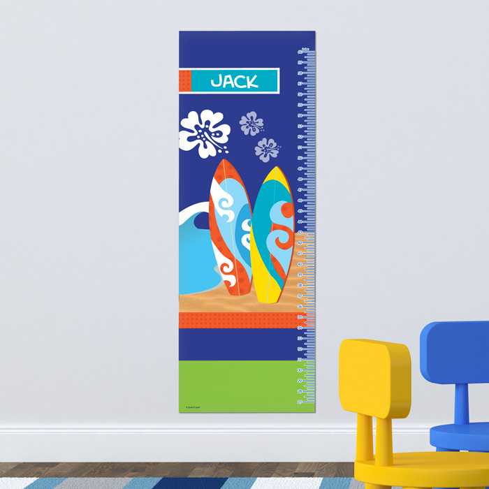 Surf The Waves Blue Growth Chart