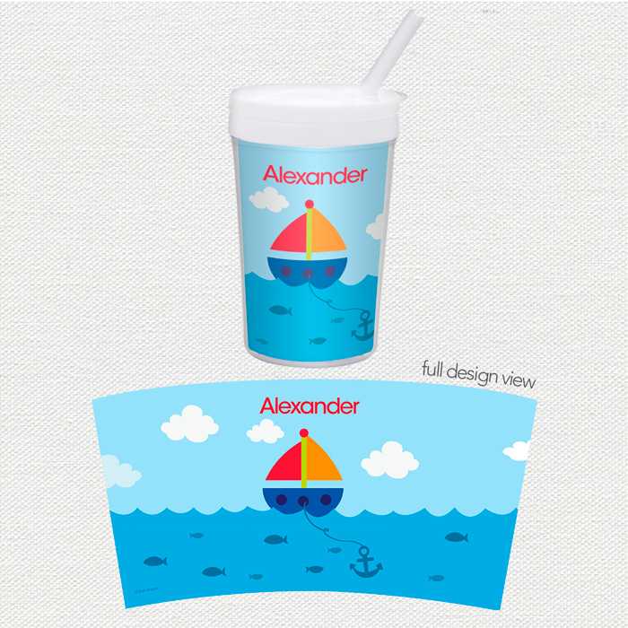 Sailing The Blue Ocean Toddler Cup