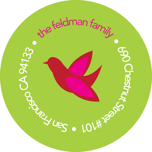 Hanging Ornaments Christmas Address Labels