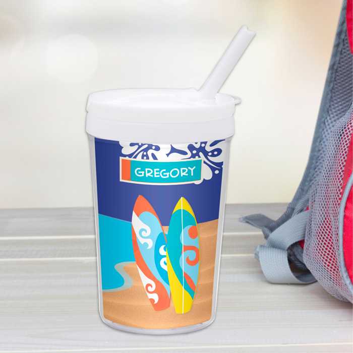 Surf the Waves Blue Toddler Cup