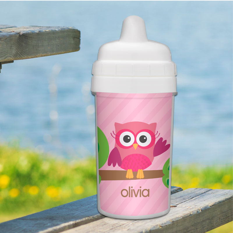 Pink Owl Be Yours Sippy Cup
