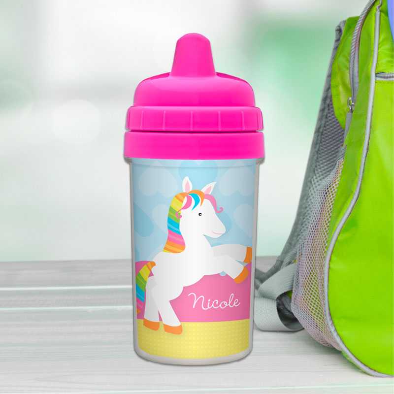 Cute Rainbow Pony Sippy Cup