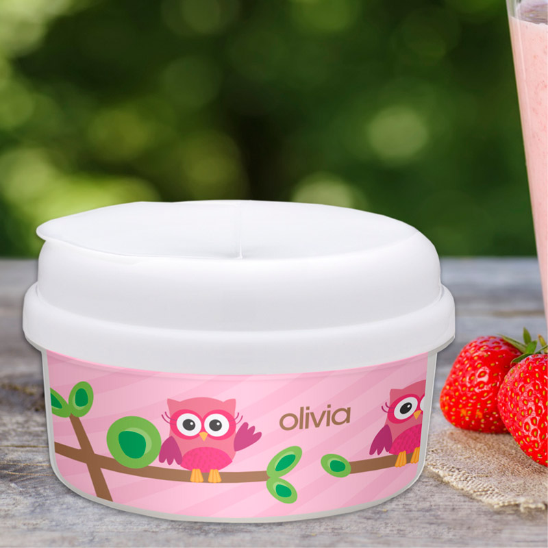 Pink Owl Be Yours Snack Bowl
