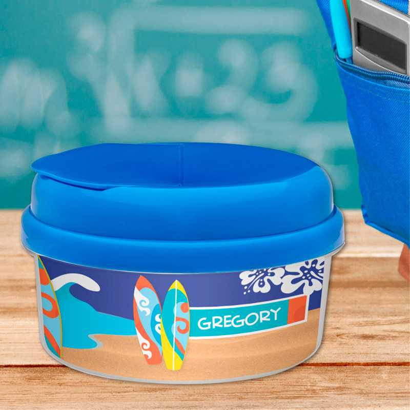 Surf The Waves Blue Snack Bowl