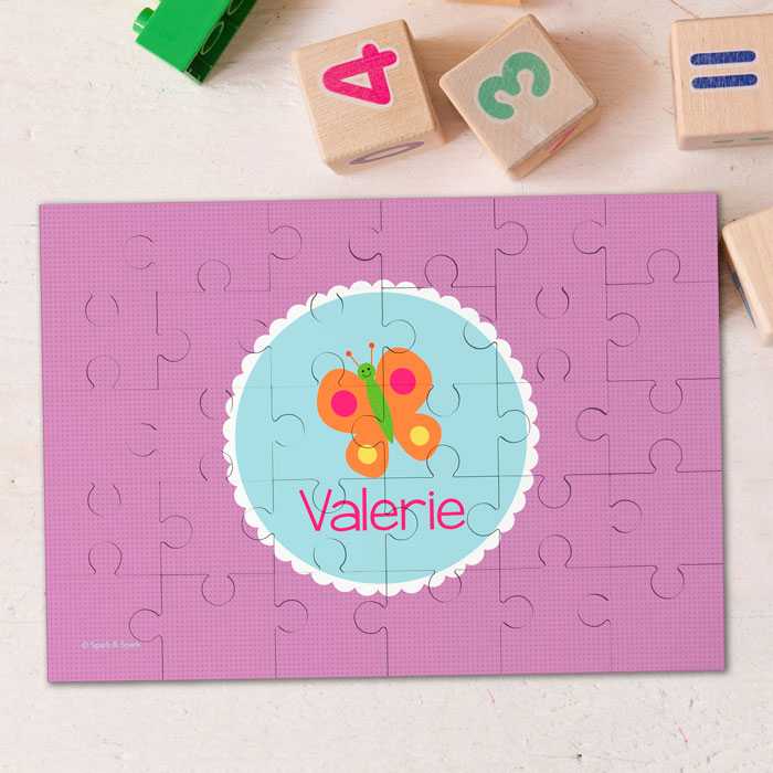 Sweet Butterfly Personalized Puzzles