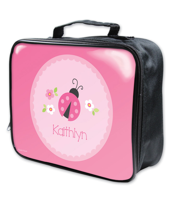 Sweet Pink Lady Bug Soft Lunch Bag