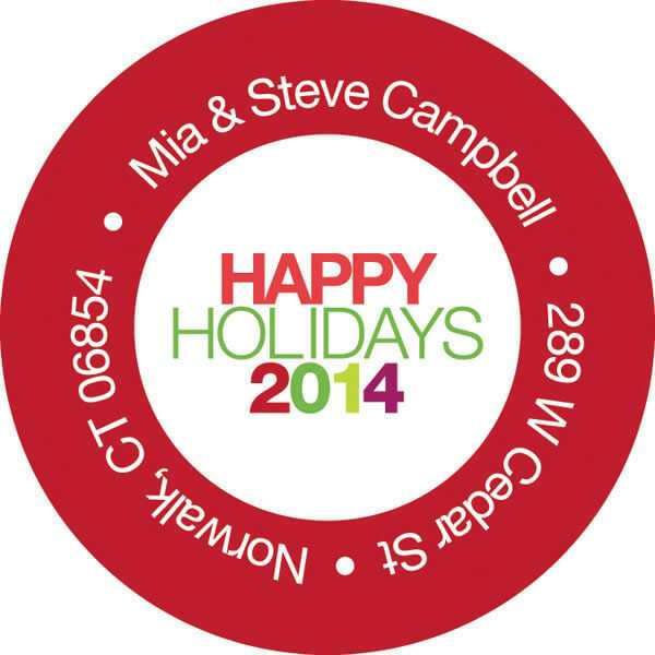 Christmas Lights Christmas Address Labels
