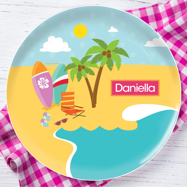 Fun At The Beach Kids Plates