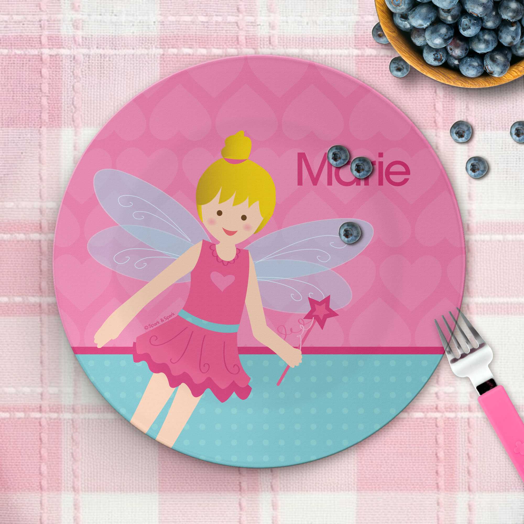 Fairy Girl Custom Plate for Girls