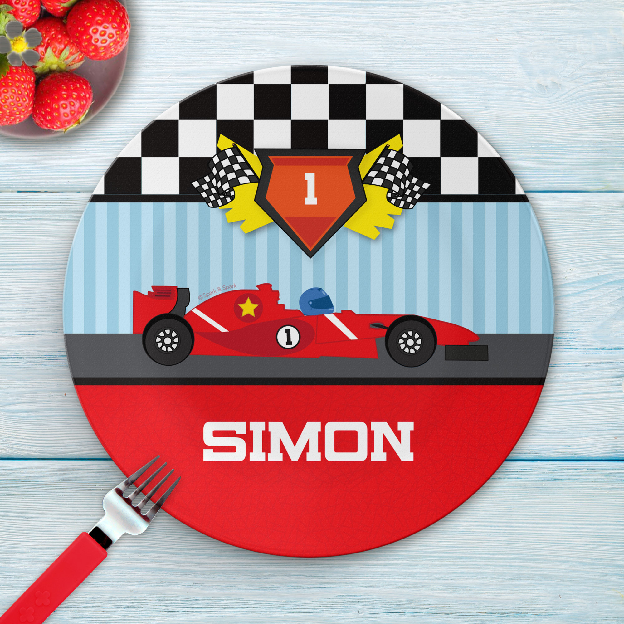 Fast Race Kids Plates
