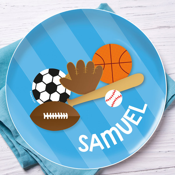 Sports Fan Kids Plate