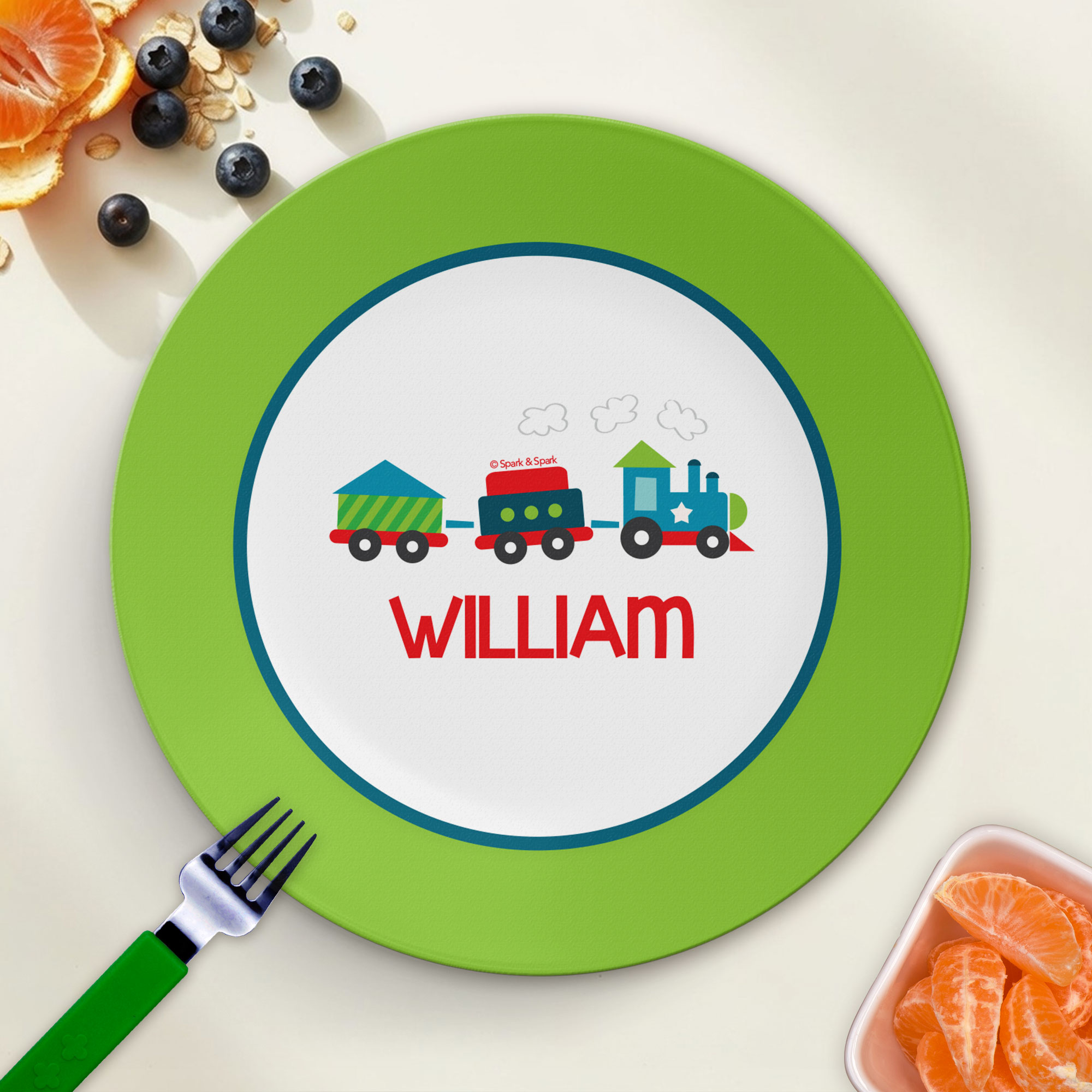Choo Choo Train Kids Plate