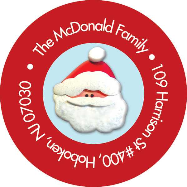 Santa's Friends Christmas Address Labels