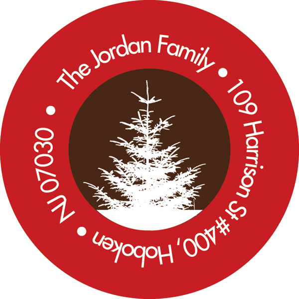 Xmas Hapinness Christmas Address Labels